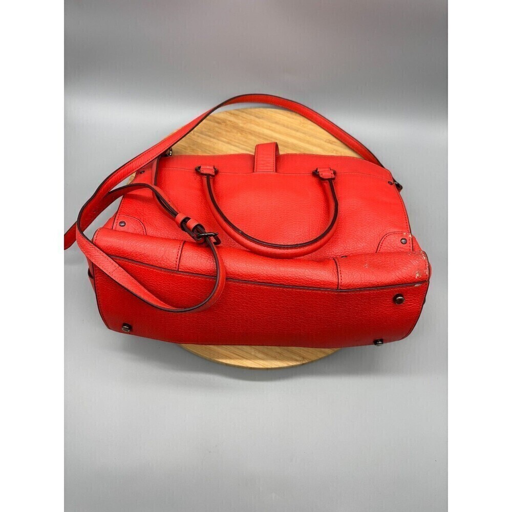 Coach Mercer Red Grain Leather Satchel 30 Purse Shoulder Hand Bag Style 37575 - Picture 12 of 16
